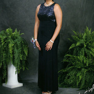 Lauren Ralph Lauren Navy Blue Prom Dress